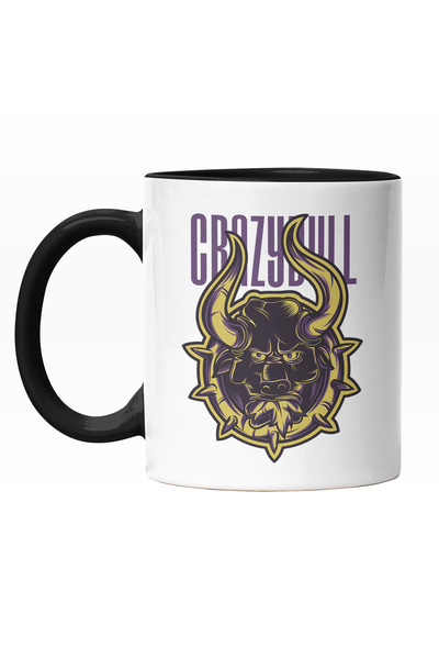 StoryGift Romania Cana Cu Portret Taur Nervos Cu Coarne Lungi, Text In Englez...