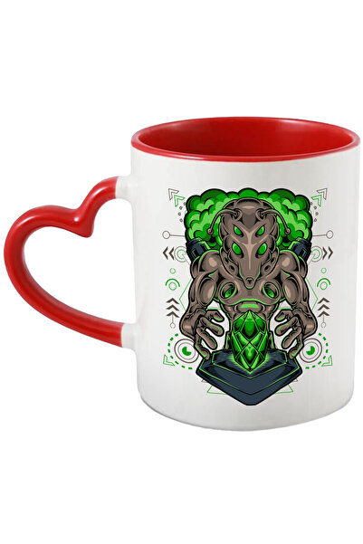 StoryGift Romania Cana Cu Extraterestru, Geometric, Fum, Sci Fi, Cristal, Ped...