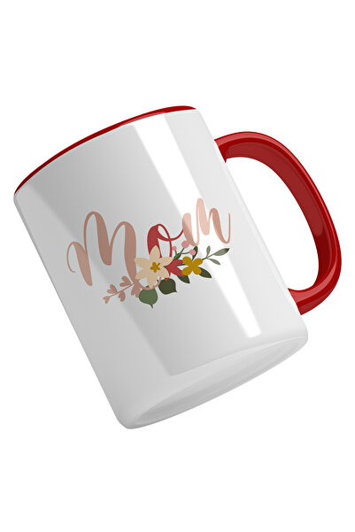 StoryGift Romania Cana Cu Flori Colorate, Text in Engleza Mom, Cea Mai Buna M...