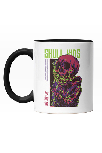 StoryGift Romania Cana Cu Portret Personaj Schelete Craniu Om Cu Hanorac, In ...