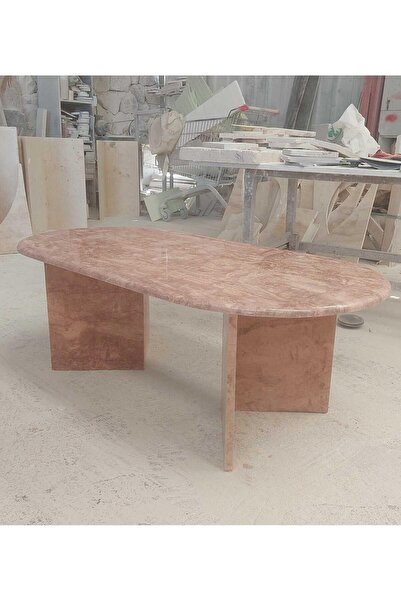 Sümeyra Marble Art PEMBE TRAVERTEN ORTA SEHPA