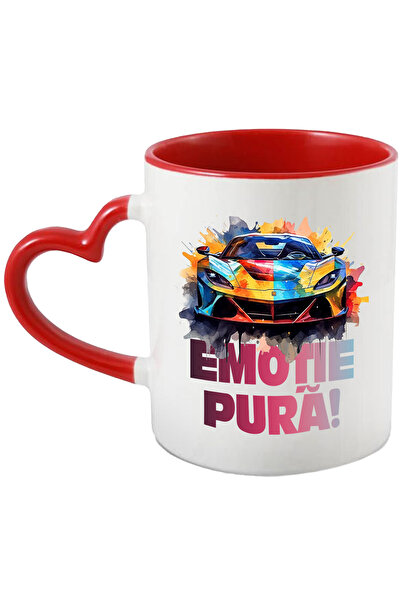 StoryGift Romania Cana Cu Emotie Pura, Masina Sport, Watercolor, Ilustratie, ...