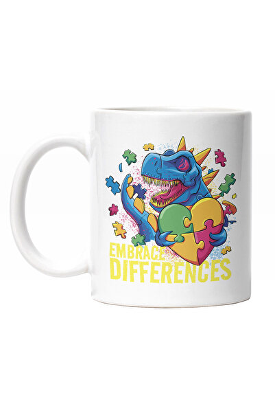 StoryGift Romania Cana Cu Dinozaur Tinand Un Puzzle In Forma De Inima, Text I...