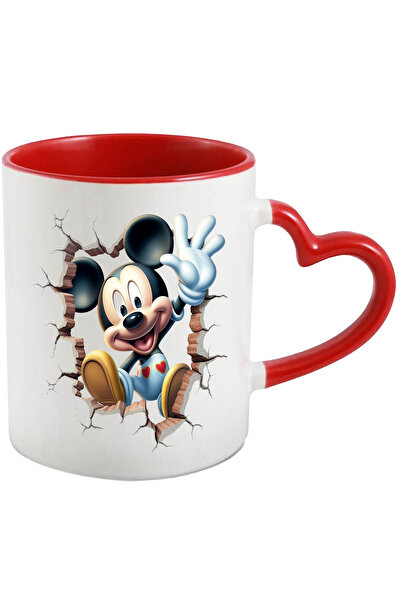 StoryGift Romania Cana Cu Mickey Mouse, Zid, Inimi, Desene, Disney, Manusi, M...