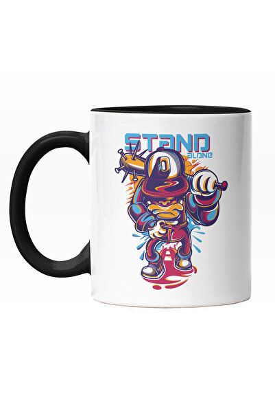 StoryGift Romania Cana Cu Portret Spartan Cu bata Cu Tepi, Text In Engleza St...