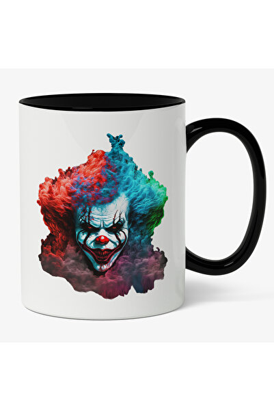 StoryGift Romania Cana Cu Portret Personaj Clovn Murdar De Sange, Nas Rosu, P...