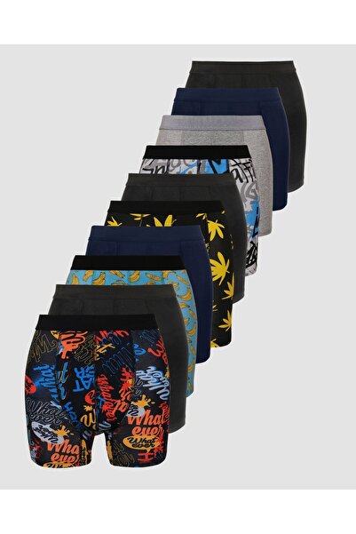 donset Karışık Renk Ekek Boxer 10"lu Paket