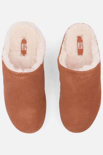 Fitflop قبقاب كريسي شيرلينج للنساء، بني