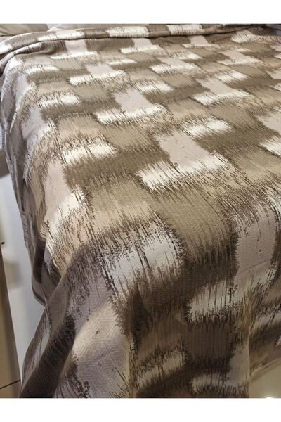 ŞENER HOME Patchwork Pattern Printed 150x240 CmSingle Single Pike - Brown