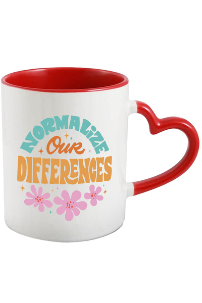 StoryGift Romania Cana Cu Mesaj In Engleza Normalize Our Differences, Flori, ...