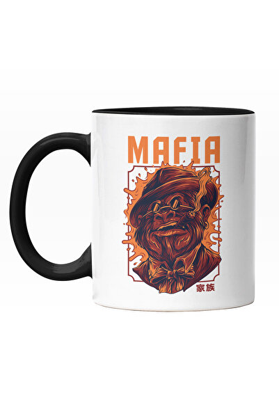 StoryGift Romania Cana Cu Portret Gorila Cu Palarie Si Ochelari De Soare, Tin...