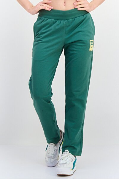 Puma بنطال رياضي مناسب للتدريب للنساء، باللون الأخضر