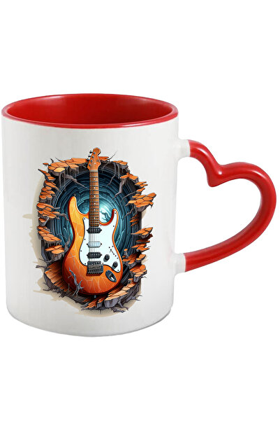 StoryGift Romania Cana Cu Chitara Electrica, Zid, Stanci, Pietre, Radacini, M...