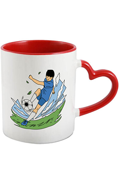 StoryGift Romania Cana Cu Jucator, Iubitori De Sport, Fotbal, Minge, Teren, M...