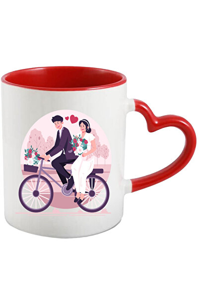 StoryGift Romania Cana Cu Nunta, Bicicleta, Flori, Iubire, Cuplu, Mire, Mirea...
