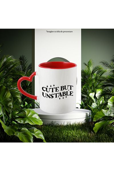 StoryGift Romania Mug - Pink - Ceramic