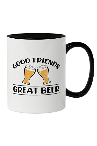 StoryGift Romania Cana Cu Mesaj In Engleza Good Friens Great Beer, Doua Pahar...
