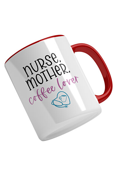 StoryGift Romania Cana Cu Text Nurse, Mother, Coffee Lover, Iubitorii De Fami...