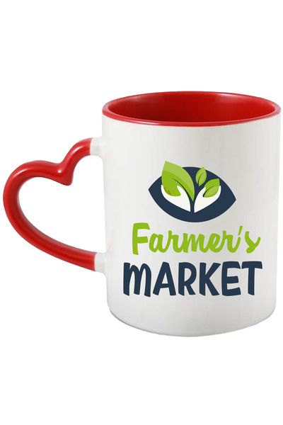 StoryGift Romania Cana Cu Mesaj In Engleza Farmer's Market, Piata, Frunze, Ma...