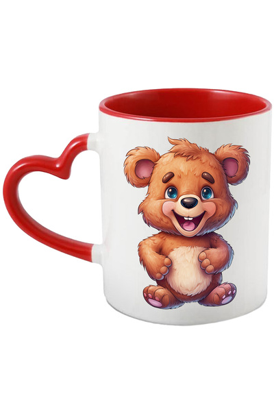 StoryGift Romania Cana cu un ursulet vesel | ilustratie | bucuros | jucaus | ...
