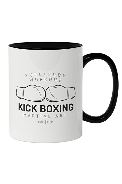 StoryGift Romania Cana Cu Manusi Box, Mesaj In Engleza Full Body Workout Kick Boxing, Fit, Iubitor, Cu Maner Negru