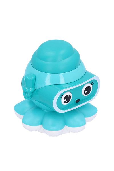 zola Interactive toy for children, octopus model, plastic, 8x8x7 cm, blue