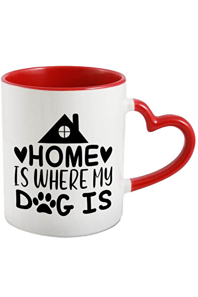 StoryGift Romania Cana cu inimioare si textul ""Acasa" este acolo unde se afl...