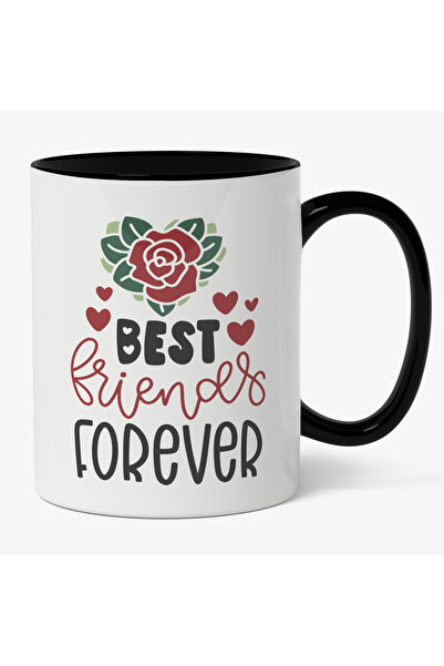 StoryGift Romania Cana Cu Trandafir Rosu Inflorit, Text In Engleza Best Frien...