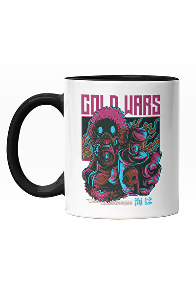 StoryGift Romania Cana Cu Portret Silueta Om Soldat Razboi Cu Masca Anti Gaz ...