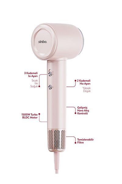 Sinbo Shd-1737 Bldc Hair Dryer
