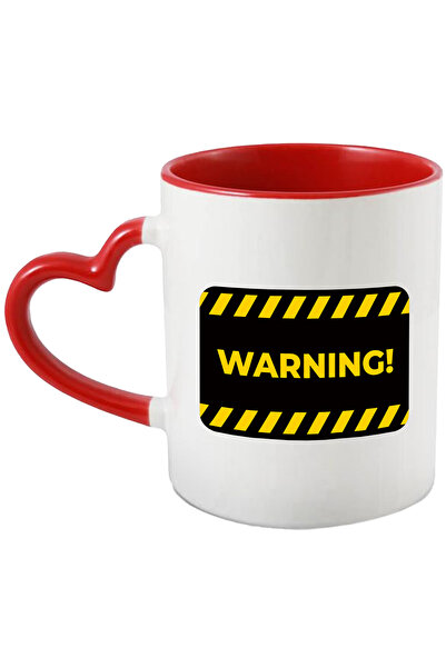 StoryGift Romania Cana Cu Mesaj In Engleza Warning, Atentionare, Semn, Multic...