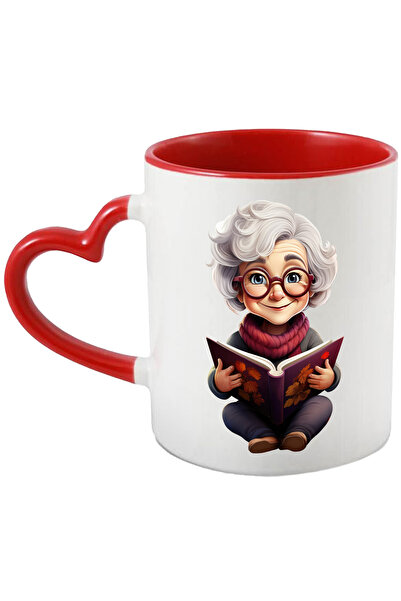 StoryGift Romania Cana cu o bunicuta cu ochelari care tine o carte deschisa |...