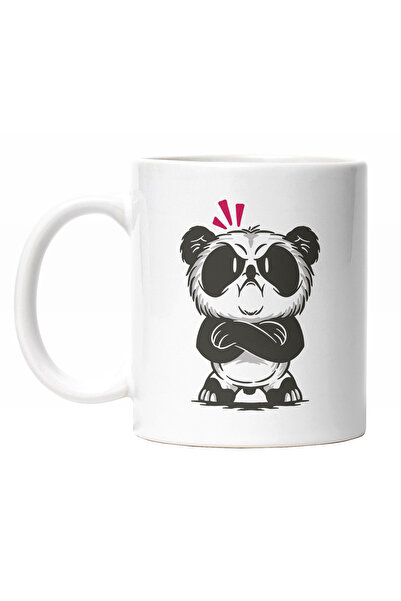 StoryGift Romania Cana Cu Urs Panda Mic Suparat, Angry, Animal Blanos PE Cale...