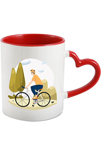 StoryGift Romania Cana Cu Ciclism, Bicicleta, Nor, parc, Copaci, Casca, Adida...
