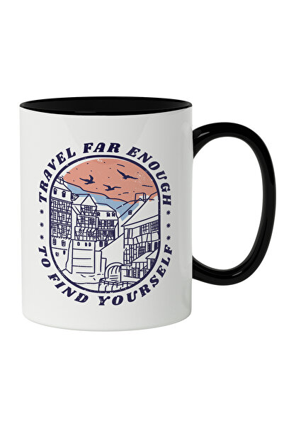 StoryGift Romania Cana Cu Citat De Calatorie Travel far Enough To Find Yourse...