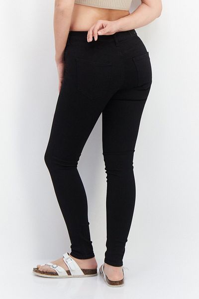 Replay Women Super Skinny Fit Solid Stretchable Jeans, Black