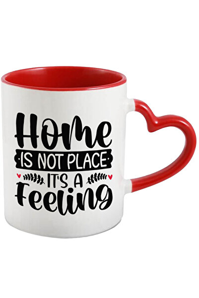 StoryGift Romania Cana cu inimioare si textul ""Acasa" nu este un loc, ci un ...