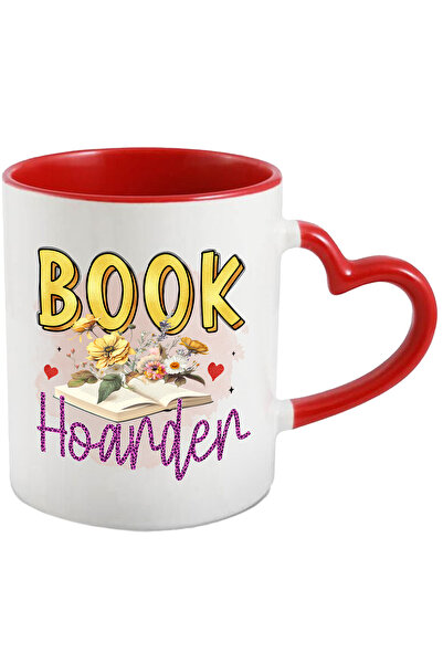 StoryGift Romania Cana cu mesajul "Book Hoarder", carte, ilustratie, literatu...