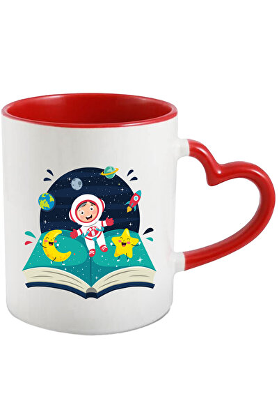 StoryGift Romania Cana Cu Carte, Copil, Astronaut, Costum, Stele, Luna, Rache...