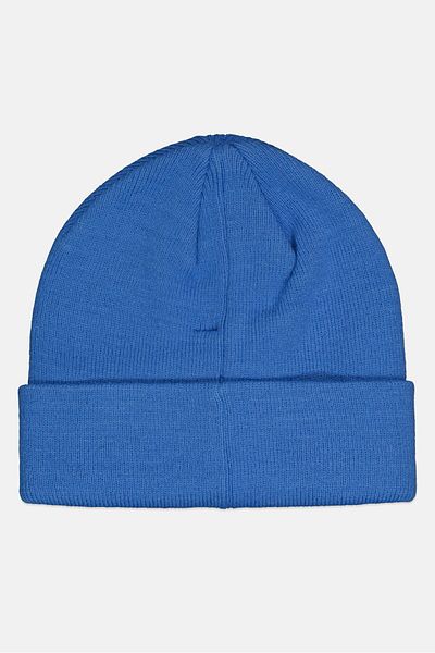 French Connection Men Knitted Embroidered Logo Beanie, Light Blue