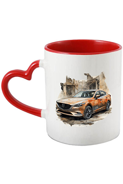 StoryGift Romania Cana Cu Masina, Mazda, Brand, Cladire, Nisip, Ilustratie, M...
