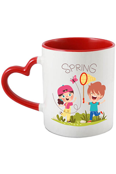 StoryGift Romania Cana Cu Mesaj In Engleza Spring, Primavara, Copii, Fluture,...