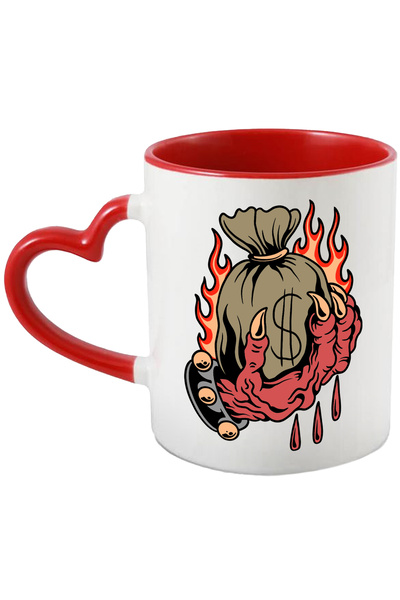 StoryGift Romania Cana Cu Mana, Demon, Flacari, Punga, Bani, Dolari, Bratara,...