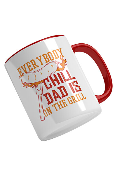 StoryGift Romania Cana Cu Carnacior In Flacari, Iubitorii De Barbeque, Mesaj In Engleza Every Bod, Cu Maner Rosu