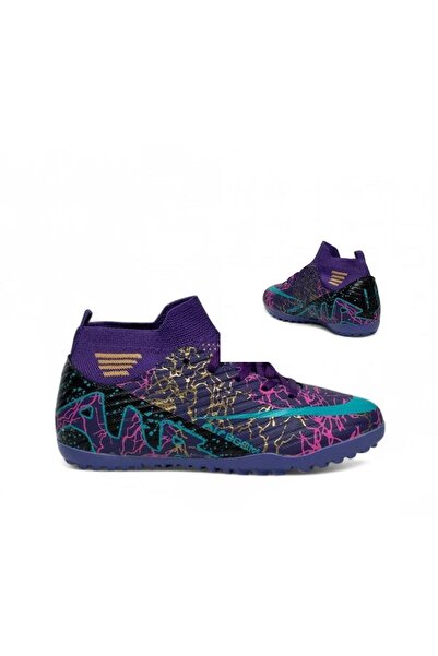 CihanShoes Garantili Bilekli Krampon Çoraplı Dişsiz Çivisiz Futbol Halı Saha Ayakkabısı 40-41-42-43-44 Numara