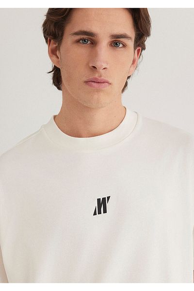 Mavi Graues T-Shirt mit Pro-Logo, lockere Passform / lockere, entspannte Passform 0612745 -70057