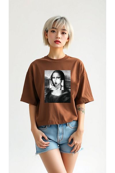 uyguntarz Mona Lisa Printed Design Tshirt