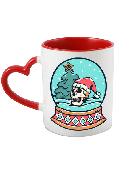 StoryGift Romania Cana Cu Glob De Zapada, Fes Craciun, Brad, Stea, Craniu, Mu...