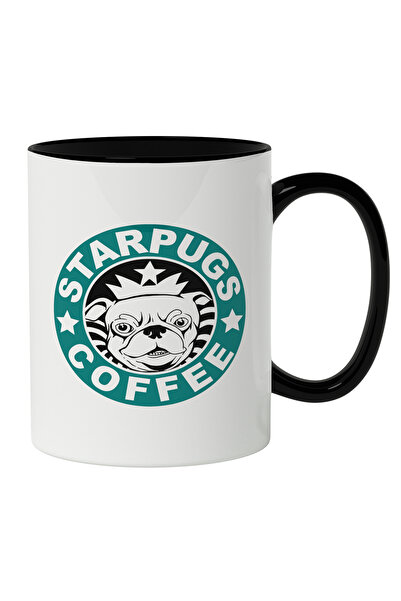 StoryGift Romania Cana Cu Starpugs Coffe, Text In Engleza Haios, Emblema cU P...