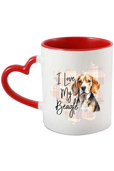 StoryGift Romania Cana cu mesajul "I love my Beagle", copoi, iubire, caine, a...